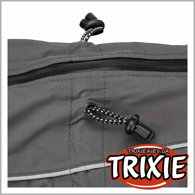 ТРИКСИ Украина - Дождевик-комбез TRIXIE - Vaasa (XS: 25 см, серый)