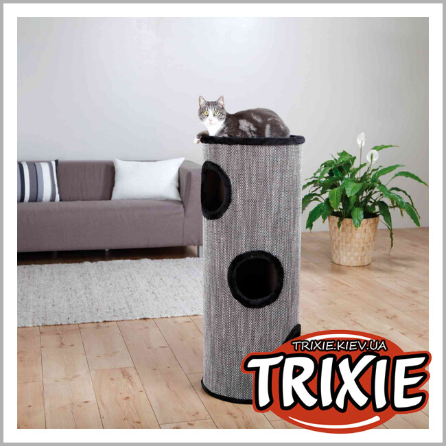 ТРИКСИ Украина - Домик-башня для кошки TRIXIE Amado Cat Tower (сизаль/плюш 40*100см)
