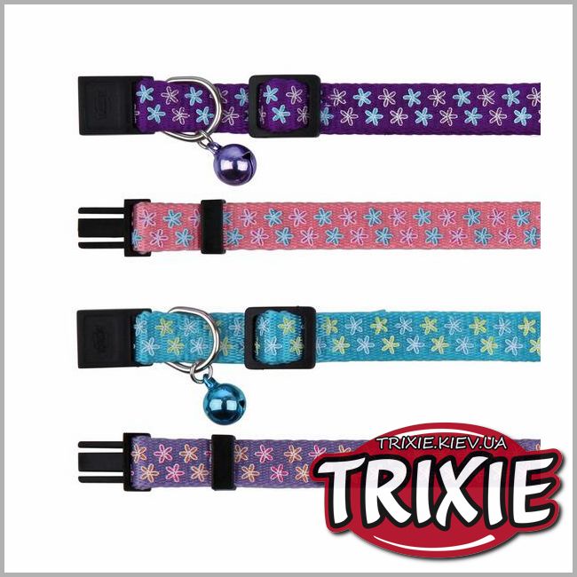 ТРИКСИ Украина - Ошейник для кошки TRIXIE - нейлон, с колокольчиком