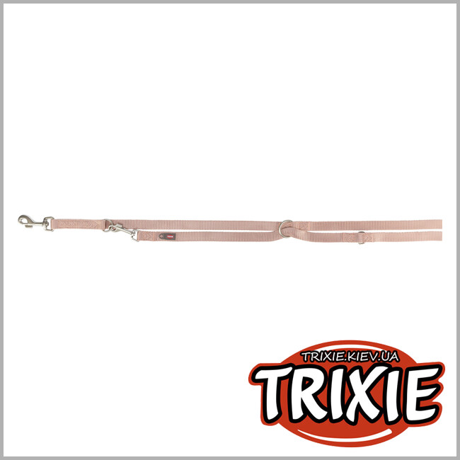 ТРИКСИ Украина - Поводок для собак Trixie 201335 Premium регулируемый XS 2 м 10 мм светло-розовый