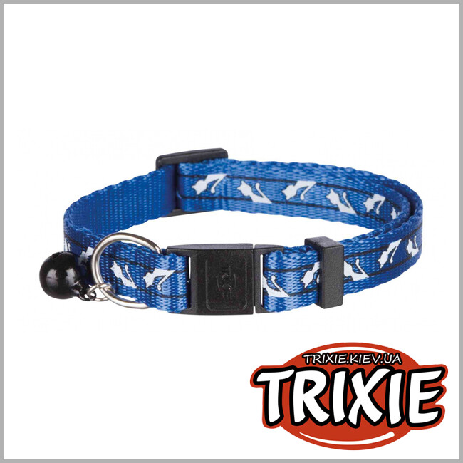 ТРИКСИ Украина - Ошейник для кошки TRIXIE - нейлон с рисунком