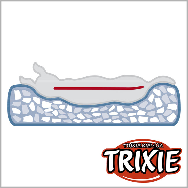 ТРИКСИ Украина - Лежак-подушка для собак Trixie (бежево-серый, 70*50 cm)