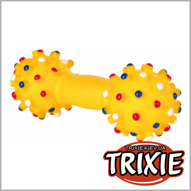 ТРИКСИ Украина - Гантель с пищалкой для собак TRIXIE (15 см)