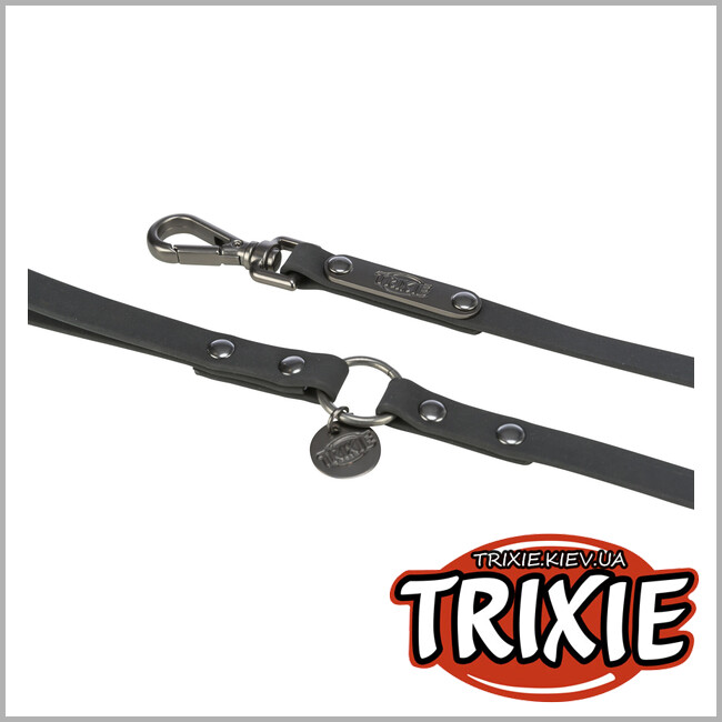 ТРИКСИ Украина - Поводок "CityStyle", ПВХ, L-XL: Trixie 1971101 1.00м/20мм, черный