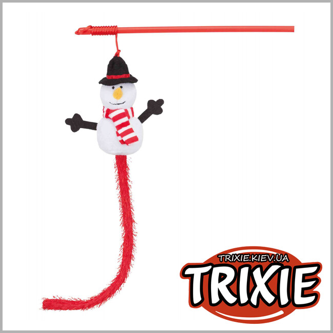 ТРИКСИ Украина - Игровая удочка со снеговиком Trixie (31 cm /6 pcs.)