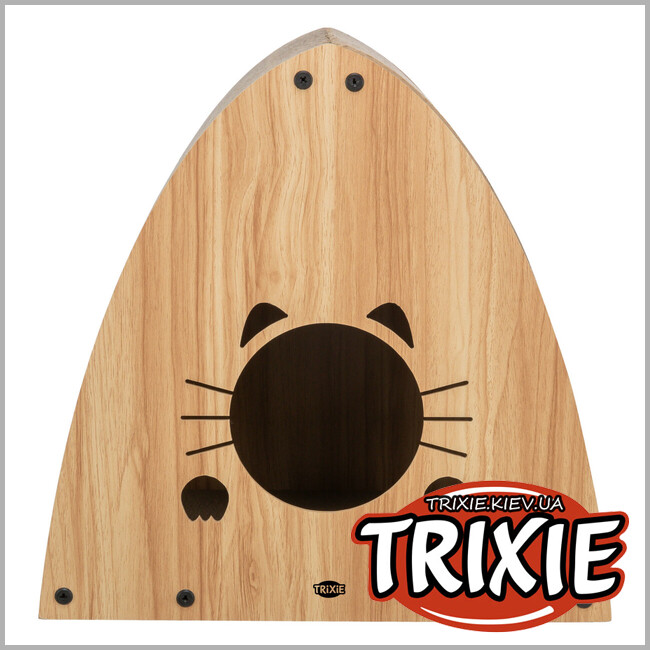 ТРІКСІ Україна - Будиночок-драпак Trixie 48025 (МДФ), 48х48х28см, світло-коричневий