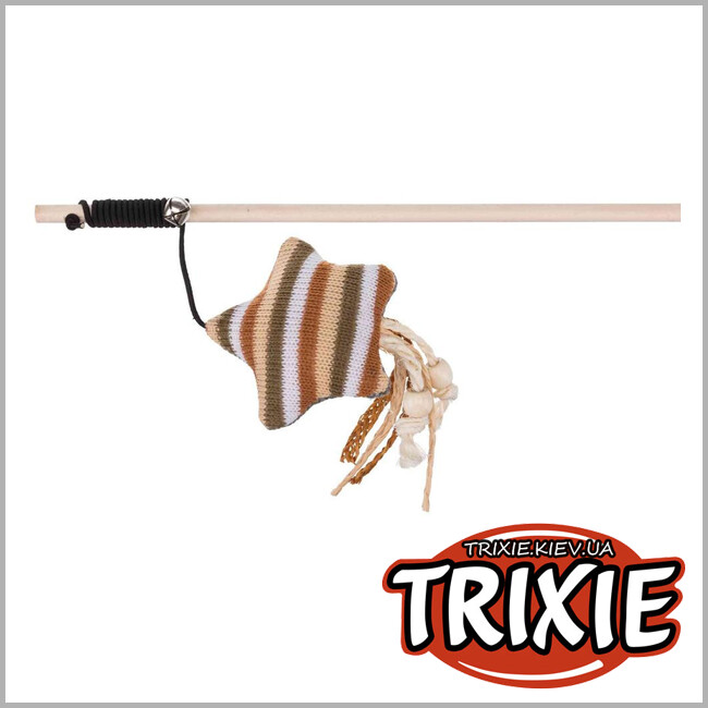 ТРИКСИ Украина - Удочка со звездой+колокольчик Trixie  (40см)