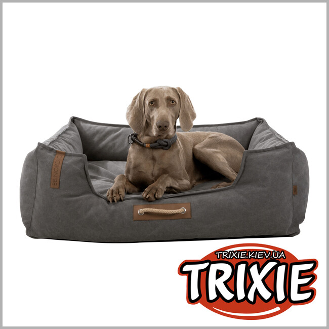 ТРИКСИ Украина - Лежак для собак TRIXIE - BE NORDIC Bed Föhr (Размер: 80×60см, Цвет: темно-серый)