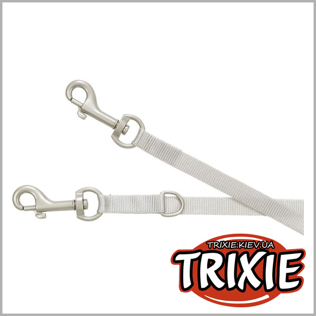ТРІКСІ Україна - М'яка шлейка Junior Puppy із повідцем Trixie Junior Puppy Soft Harness with Lead (36-50cm*10mm, світло-сірий)