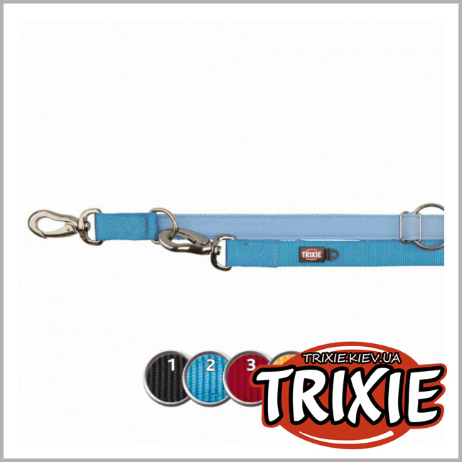ТРІКСІ Україна - Повідець Trixie Experience для собак (Розмір: 2 м х 25 мм, синій, нейлон)