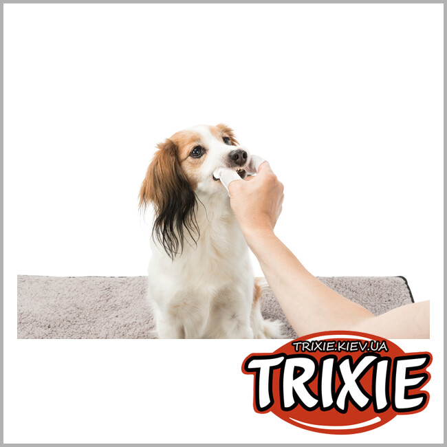 ТРИКСИ Украина - Одноразовые салфетки TRIXIE на палец для чистки зубов (50шт)