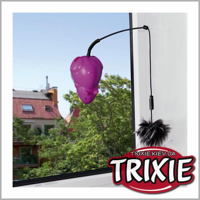 ТРИКСИ Украина - Игрушка для кошки TRIXIE - Мышь с удочкой