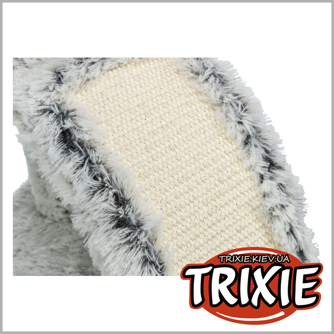 ТРІКСІ Україна - Драпак для котів Trixie 44574 Junior "Winnie" з масажною щіткою, 43см, біло-чорний