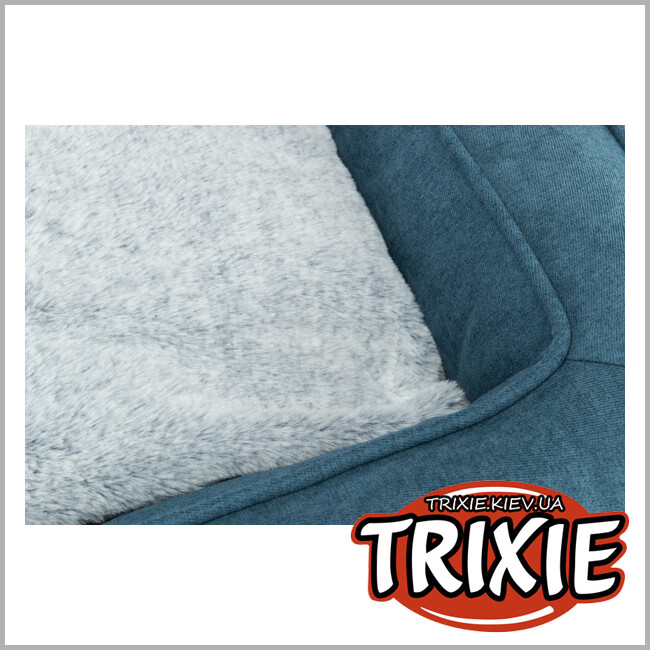 ТРИКСИ Украина - Лежак Tonio vital-TRIXIE (60х50см, петроль/бело-серый)