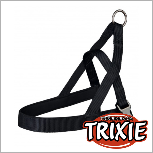 ТРІКСІ Україна - Шлейка норвезька для собак TRIXIE - Experience (Розмір: 68-80см/30мм, Колір: чорний, нейлон)