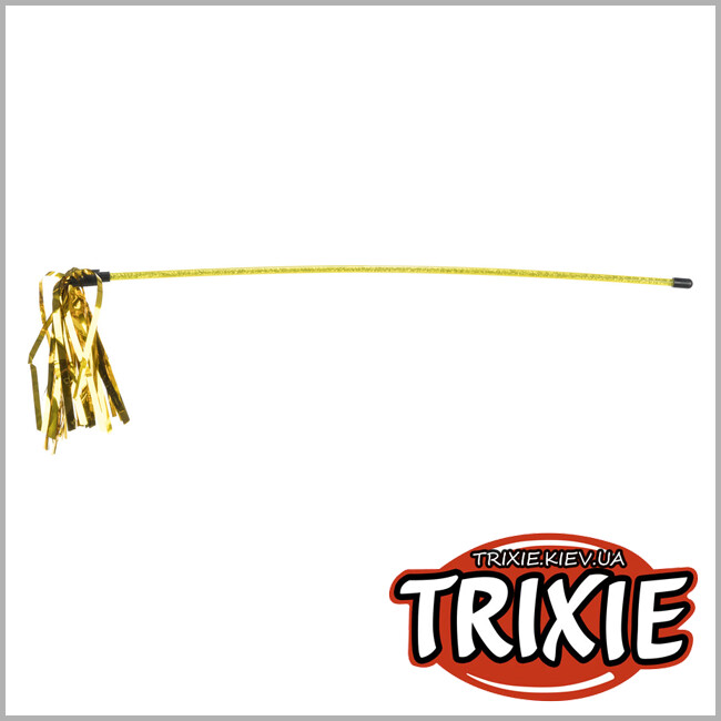 ТРІКСІ Україна - Іграшка палиця з пензликами для кішок Trixie (пластик 48см)