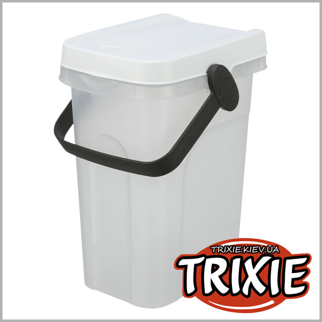 ТРИКСИ Украина - Контейнер для хранение Trixie 24660 сухого корма,пластик, 7л/18х30х22cм, белый