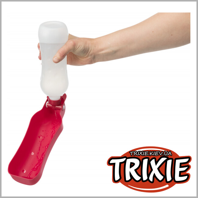 ТРИКСИ Украина - Поилка раскладная дорожная с миской Trixie Bottle with Bowl   (Обьем: 500мл)
