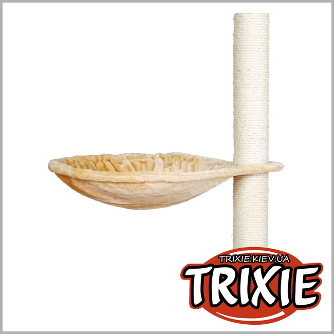 ТРИКСИ Украина - Гамак большой для котов, плюш, для домика и дряпалки Trixie 43981 на металлическом каркасе, 45см,беж