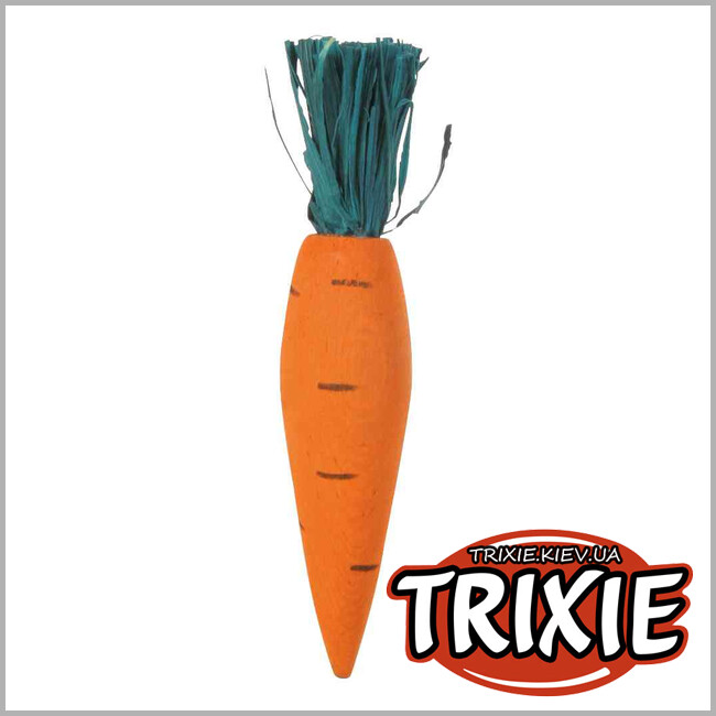 ТРІКСІ Україна - Догляд за зубами гризунів TRIXIE Wooden Fun (дерево/солома 10 см * 3шт)
