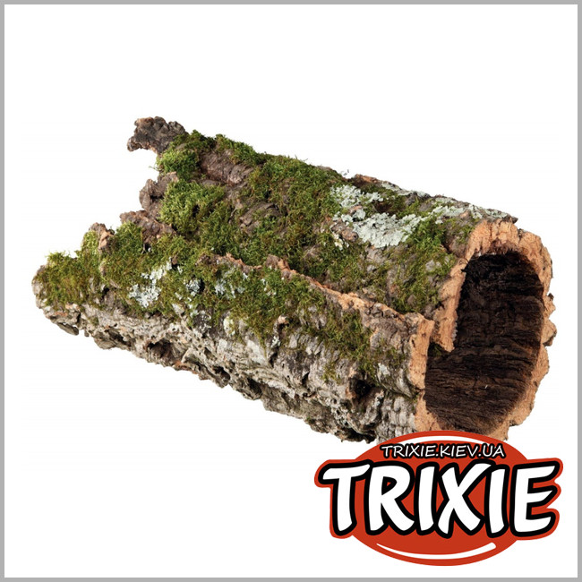 ТРІКСІ Україна - Пробковий тунель для рептилій та гризунів Trixie Cork Tunnel (до 30см / 75см * 2шт)