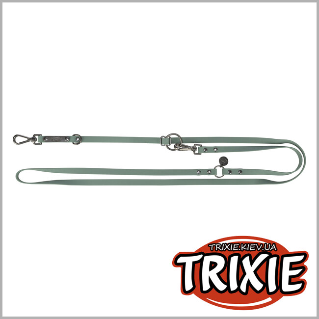 ТРИКСИ Украина - Регулируемый поводок Trixie 1971219 "CityStyle", ПВХ,S-M: 2.00м/13мм, шавлія