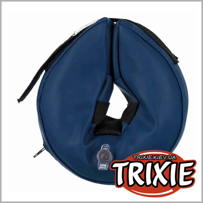 ТРИКСИ Украина - Защитный ошейник для собак Trixie 19540, надувной, XXS: 14-18см/6.5см, синий