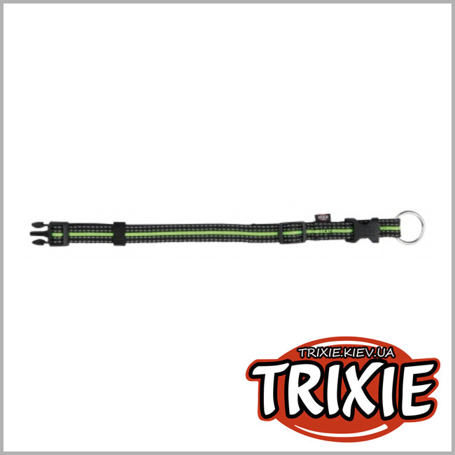ТРИКСИ Украина - Ошейник для собак TRIXIE - Fusion  (Размер:40–65см/25мм, Цвет:чёрный/зелёный)