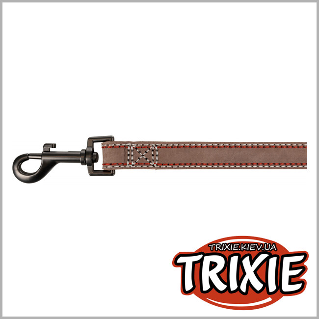 ТРИКСИ Украина - Поводок Native-TRIXIE ( Размер S–M: 1.00м/15мм, капучино, кожа)