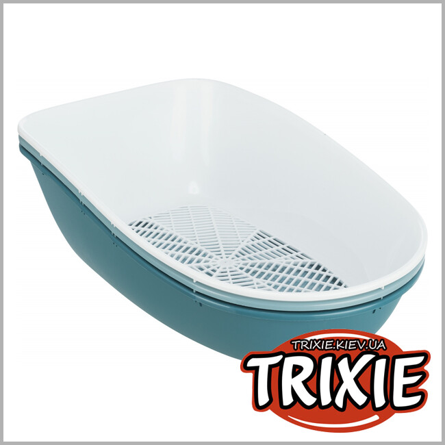 ТРІКСІ Україна - Туалет із розділеною системою Trixie Berto Hygienic separate (39*22*59cm блакитний/петрол/білий)
