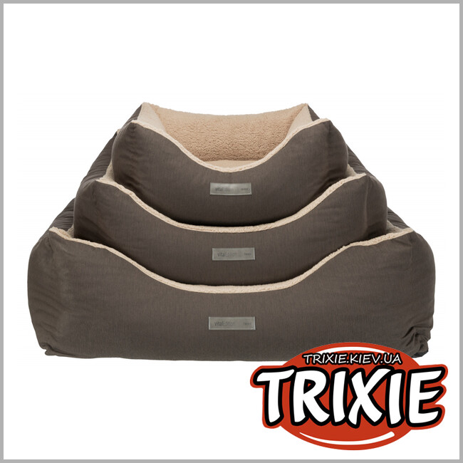 ТРИКСИ Украина - Лежак Trixie Vital Bed Bendson (темно-коричневый/беж 90*80см)