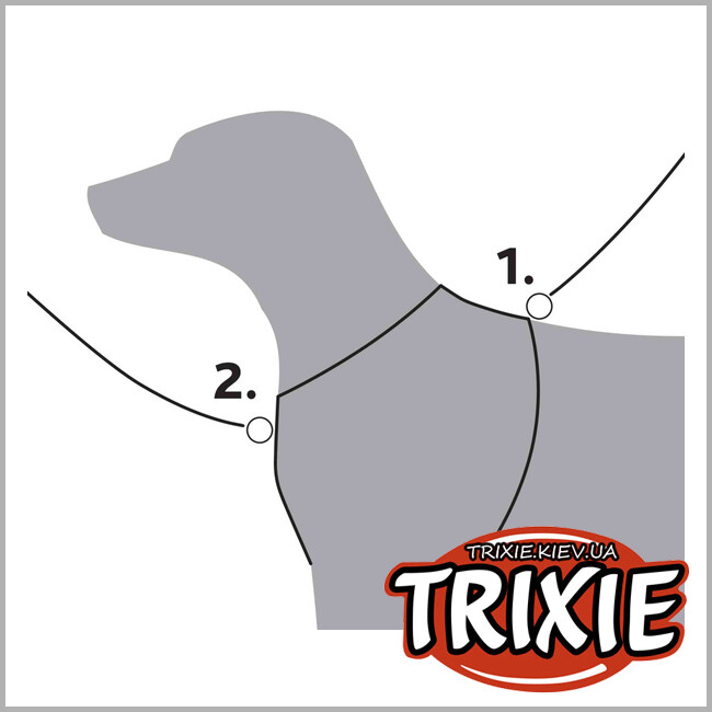 ТРІКСІ Україна - Y-шлей Premium TRIXIE (L: 75-95см/25мм, ліловий)