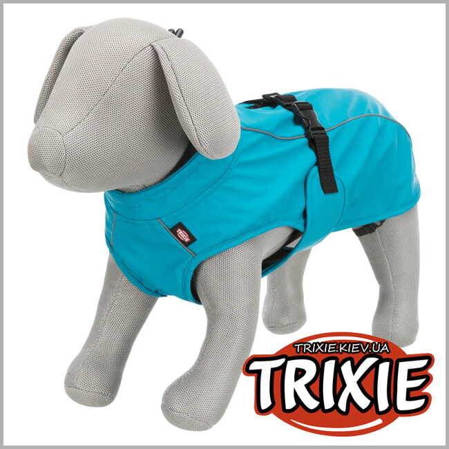 ТРИКСИ Украина - Попона-плащ Trixie 680206 "Vimy",L: 55см, бирюзовый