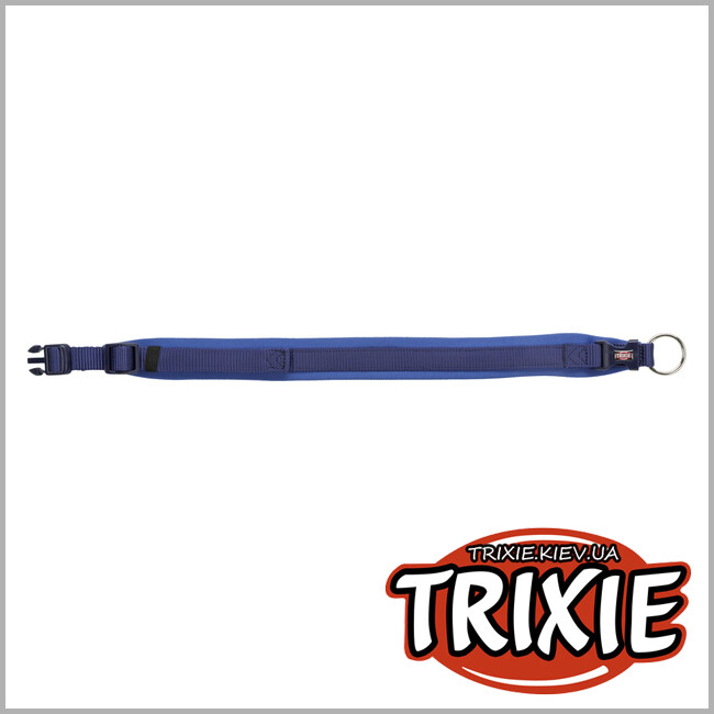 ТРИКСИ Украина - Ошейник Premium с неопреновой подкладкой TRIXIE (M–L: 42–48см/20мм,индиго/синий)