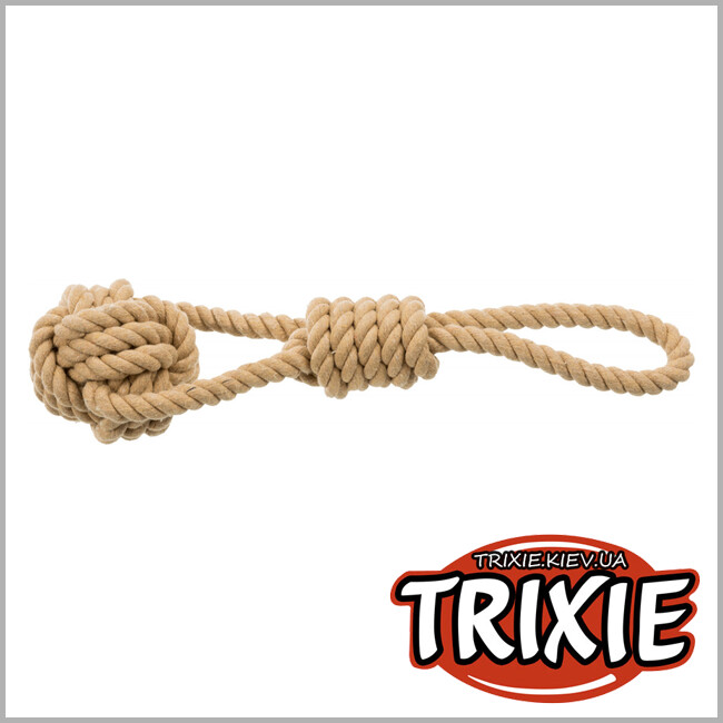 ТРИКСИ Украина - BE NORDIC игровой канат с узлом  Trixie (хлопок 8 / 30 см)