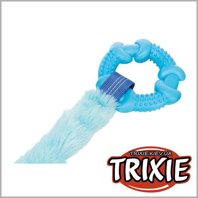 ТРИКСИ Украина - Игрушка с кольцом и амортизатором TRIXIE Bungee Tugger (с амортизатором 10/56 см)
