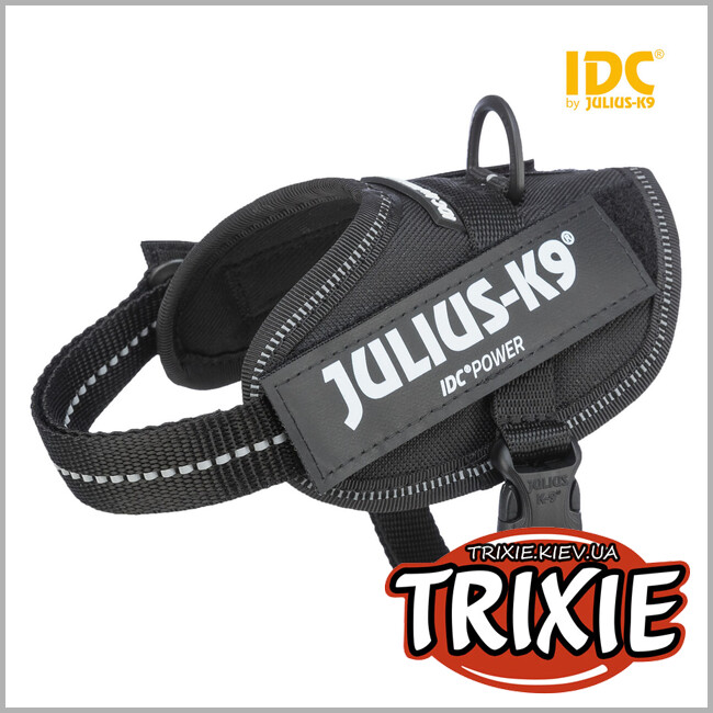 ТРІКСІ Україна - Шлея тренувальна Trixie 14811 для цуценят"Julius-K9® IDC",2XS/Baby 2: 33-45см/18мм, чорний