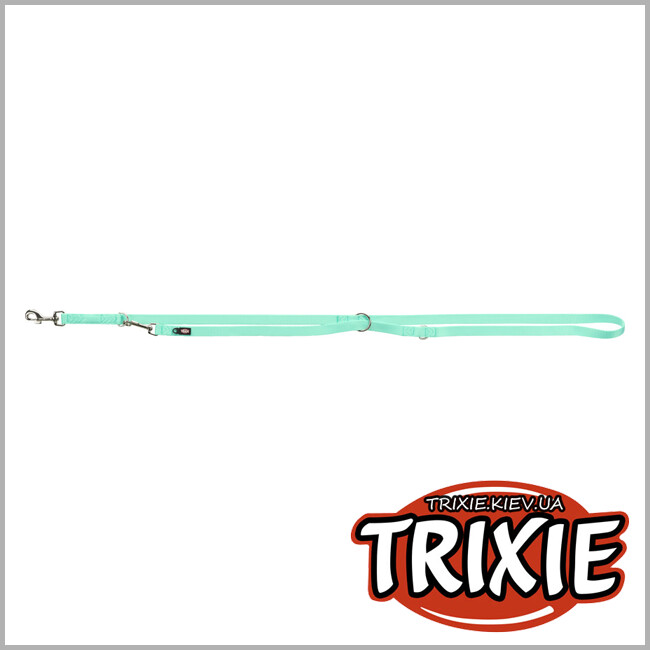 ТРИКСИ Украина - Поводок-перестежка Premium-TRIXIE  (Размер M–L: 2,00м/20мм, мятный)