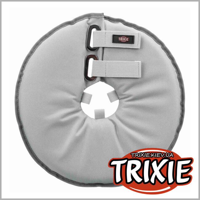 ТРИКСИ Украина - Защитный ошейник для собак Trixie 19422, полиэстер/поролон, XS: 23-27см/13см, серый