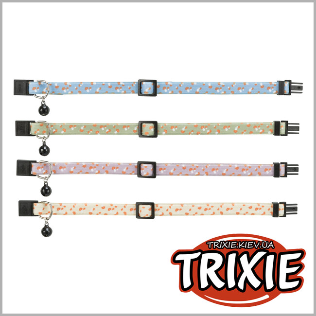 ТРИКСИ Украина - Ошейник Trixie 41552 для кошек, эластичный, с рисунком гриб
