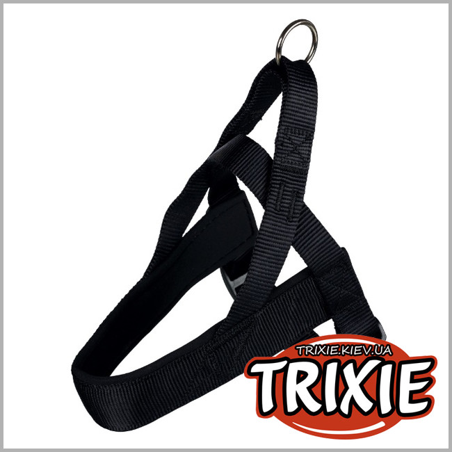 ТРИКСИ Украина - Шлея для собак TRIXIE Premium (Размер: 30–50см/25мм, Цвет: чёрный)
