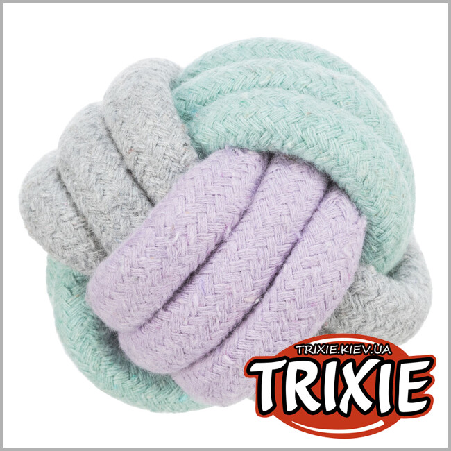 ТРИКСИ Украина - Игрушка Trixie 32814 Junior для щенков Мяч жгутовый текстиль 9 см