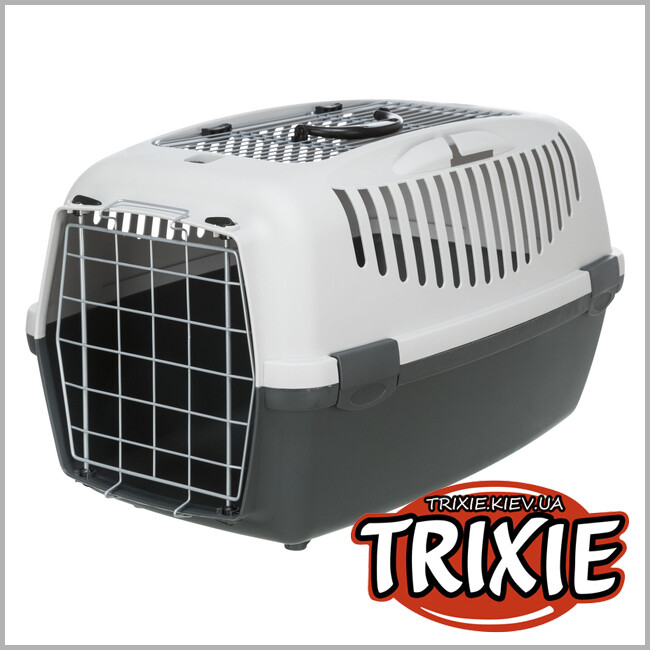ТРИКСИ Украина - Переноска Trixie 39869 "Capri 3 Open Top" (до 12кг), S: 40х38х61см, светло-серый/шалфей