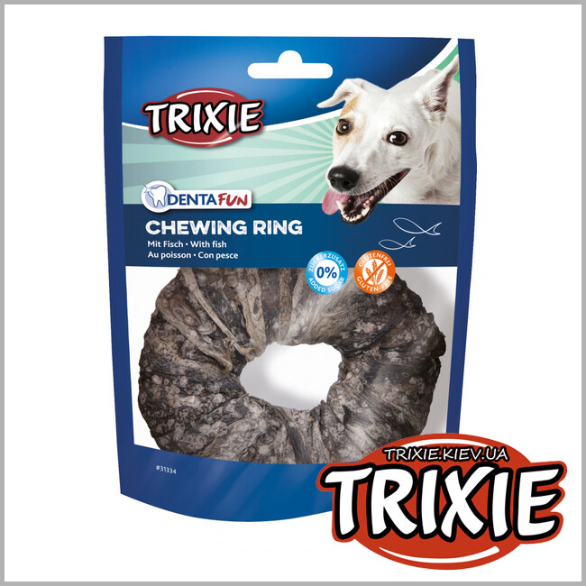 ТРИКСИ Украина - Кольцо жевательное Denta Fun-TRIXIE (рыба, 10см/110гр)