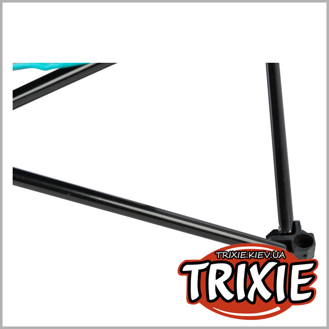 ТРИКСИ Украина - Походная кровать Trixie 28216 для собак, 88х32х88см, темно-серый/петроль