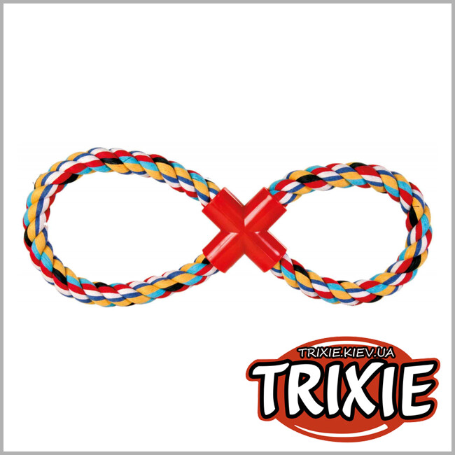 ТРИКСИ Украина - Игровой канат - восьмерка для собак TRIXIE - Denta Fun (35см / 280гр)