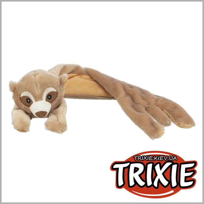 ТРИКСИ Украина - Игрушка Trixie 34824 для собак Сурикат с шелестом фольги полиэстер бежевый 48см