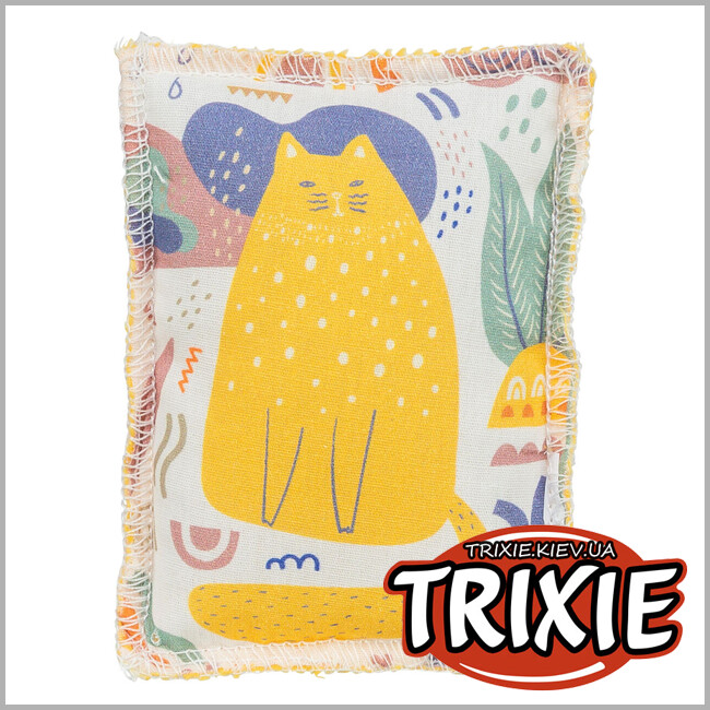 ТРИКСИ Украина - Игрушка-подушка Trixie 45721 с валерианой для кошек (хлопок), 7×9см