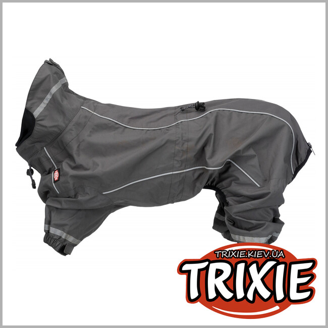 ТРИКСИ Украина - Дождевик-комбез TRIXIE - Vaasa (L: 55 см, серый)