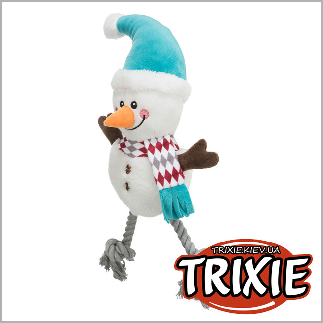 ТРИКСИ Украина - Рождественский снеговик Trixie 92572, плюш/хлопок, 41см